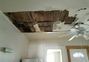 Ceiling damage in home